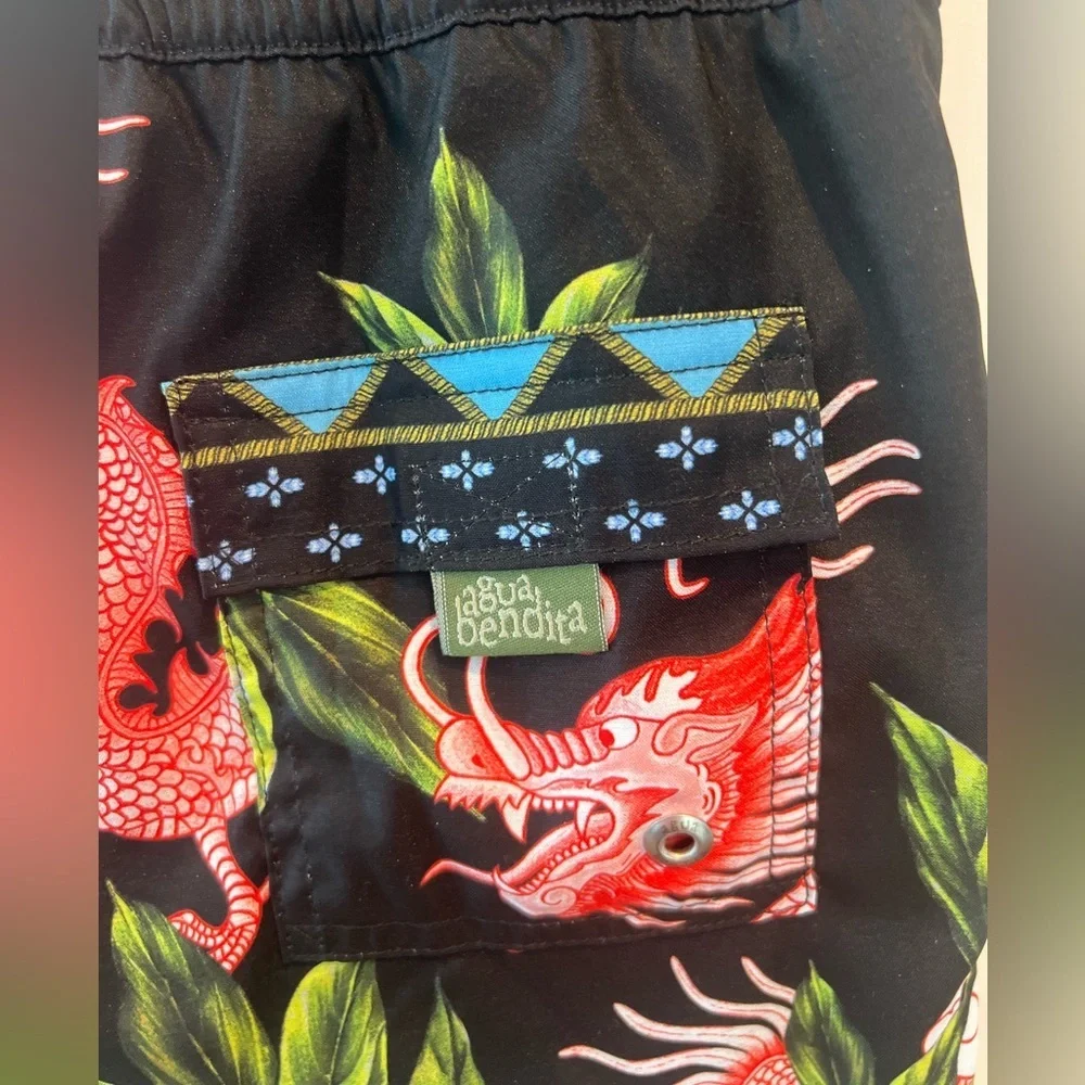 AGUA BENDITA BOYS SWIM SHORTS NICK VOILA NWT